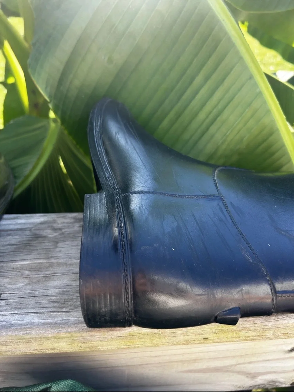 Dafna 8003 Black Rubber Lined Waterproof Rain Boots Womens Size 38EUR/7.5-8